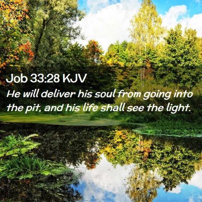 Job 33:28 KJV Free Bible Images