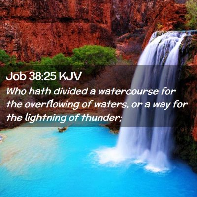 Job 38:25 KJV Free Bible Images