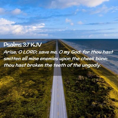 Psalms 3:7 KJV Free Bible Images