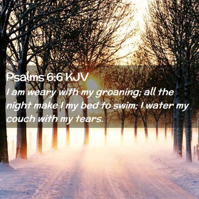 Psalms 6:6 KJV Free Bible Images