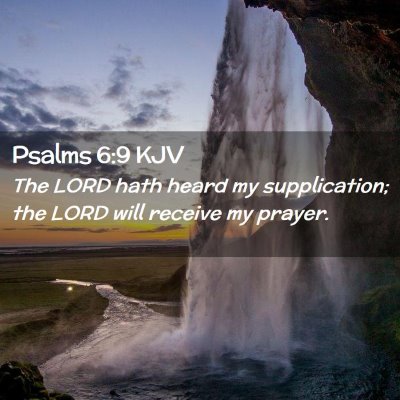 Psalms 6:9 KJV Free Bible Images