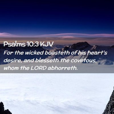 Psalms 10:3 KJV Free Bible Images