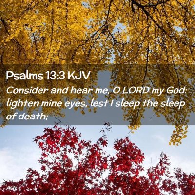 Psalms 13:3 KJV Free Bible Images