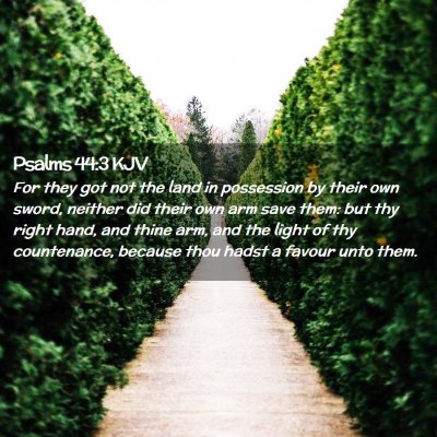 Psalms 44:3 KJV Free Bible Images