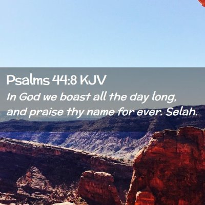 Psalms 44:8 KJV Free Bible Images
