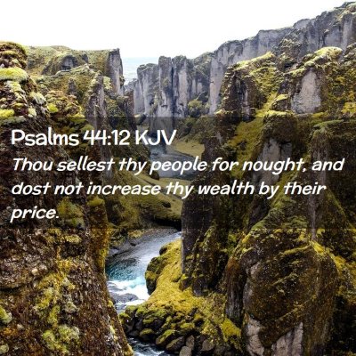 Psalms 44:12 KJV Free Bible Images
