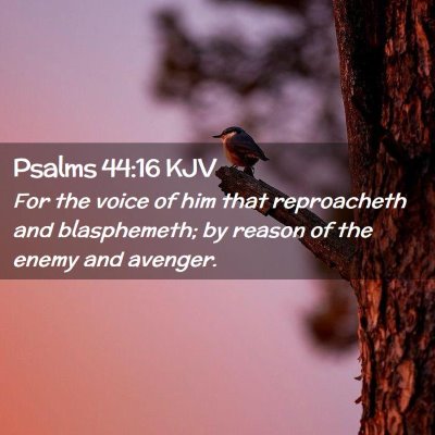Psalms 44:16 KJV Free Bible Images