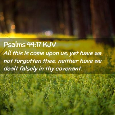 Psalms 44:17 KJV Free Bible Images