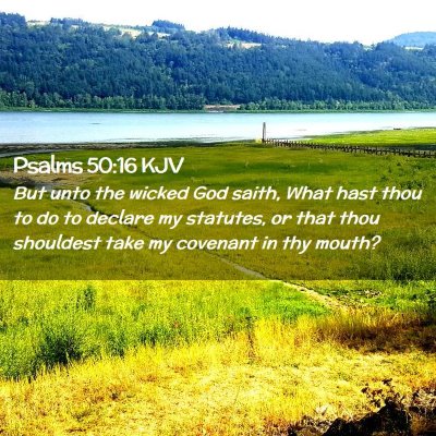 Psalms 50:16 KJV Free Bible Images