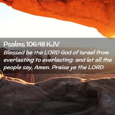 Psalms 106:48 KJV Free Bible Images