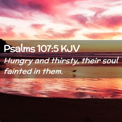 Psalms 107:5 KJV Free Bible Images