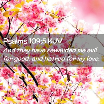 Psalms 109:5 KJV Free Bible Images