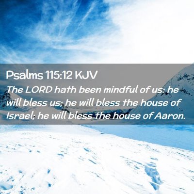 Psalms 115:12 KJV Free Bible Images