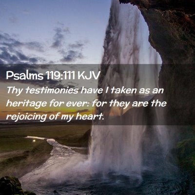 Psalms 119:111 KJV Free Bible Images