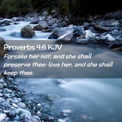 Proverbs 4:6 KJV Free Bible Images