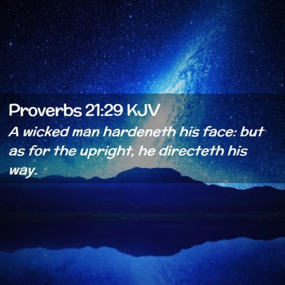 Proverbs 21:29 KJV Free Bible Images