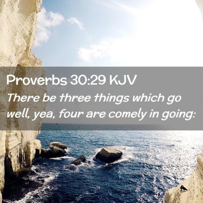 Proverbs 30:29 KJV Free Bible Images