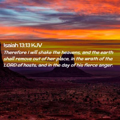 Isaiah 13:13 KJV Free Bible Images