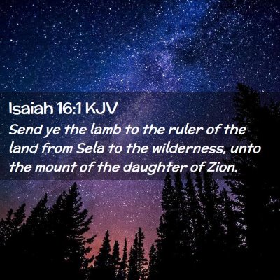 Isaiah 16:1 KJV Free Bible Images