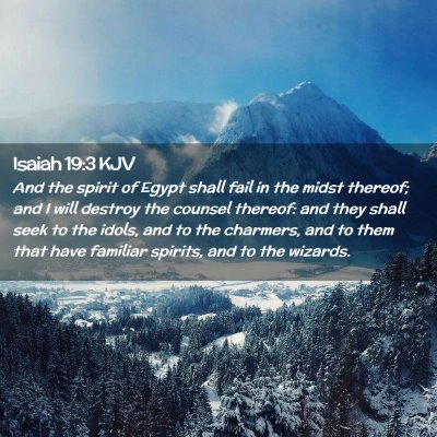 Isaiah 19:3 KJV Free Bible Images