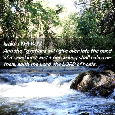 Isaiah 19:4 KJV Free Bible Images