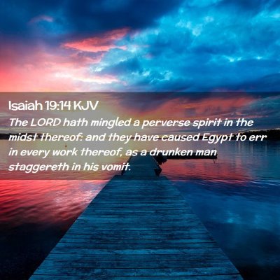 Isaiah 19:14 KJV Free Bible Images