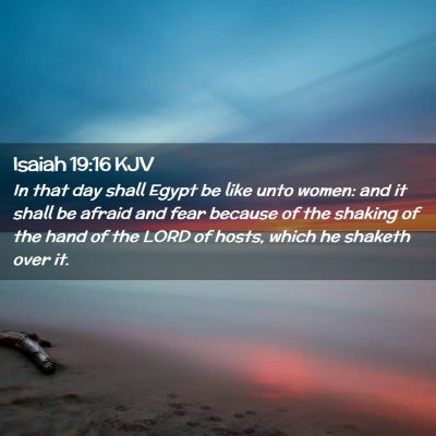 Isaiah 19:16 KJV Free Bible Images