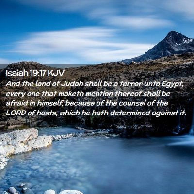Isaiah 19:17 KJV Free Bible Images