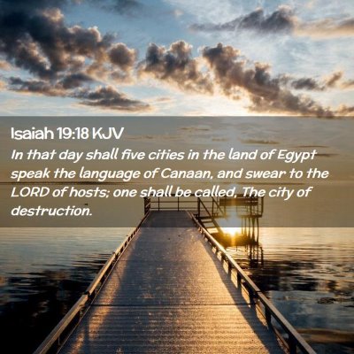 Isaiah 19:18 KJV Free Bible Images