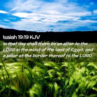 Isaiah 19:19 KJV Free Bible Images