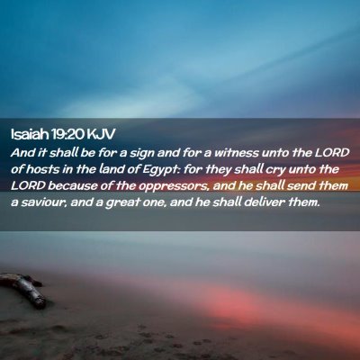 Isaiah 19:20 KJV Free Bible Images