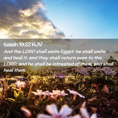 Isaiah 19:22 KJV Free Bible Images