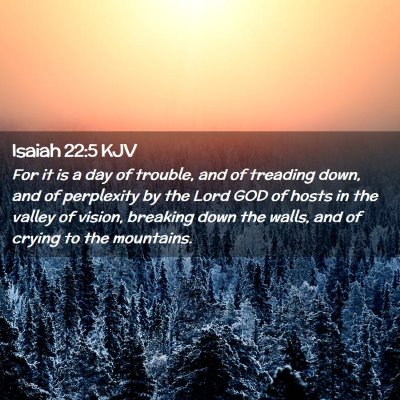 Isaiah 22:5 KJV Free Bible Images