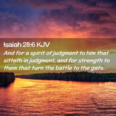 Isaiah 28:6 KJV Free Bible Images