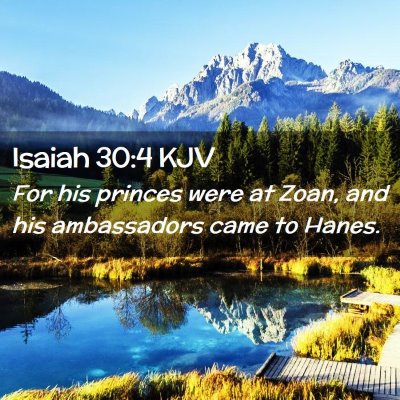Isaiah 30:4 KJV Free Bible Images