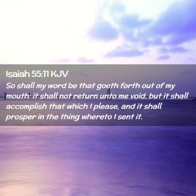 Isaiah 55:11 KJV Free Bible Images