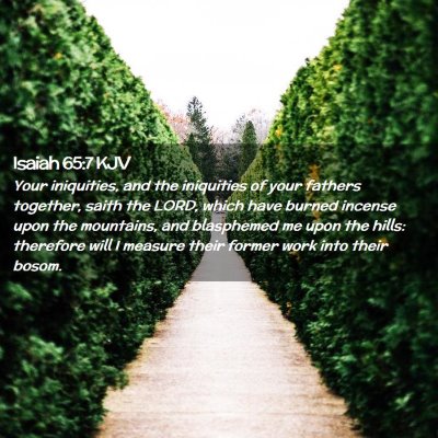 Isaiah 65:7 KJV Free Bible Images