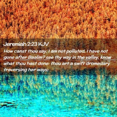 Jeremiah 2:23 KJV Free Bible Images