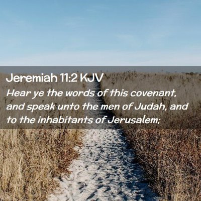 Jeremiah 11:2 KJV Free Bible Images