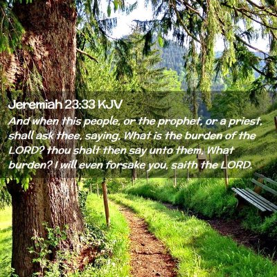 Jeremiah 23:33 KJV Free Bible Images