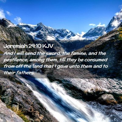 Jeremiah 24:10 KJV Free Bible Images