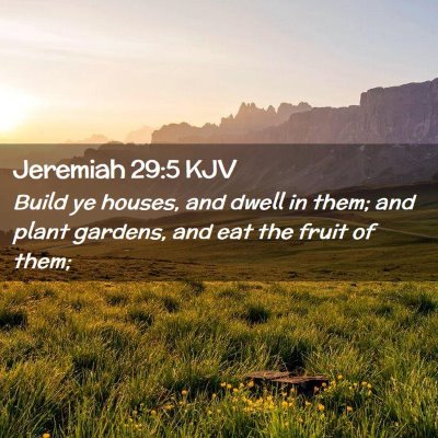 Jeremiah 29:5 KJV Free Bible Images