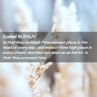 Ezekiel 16:31 KJV Free Bible Images