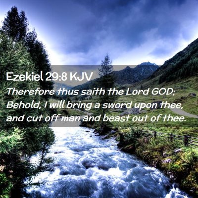 Ezekiel 29:8 KJV Free Bible Images