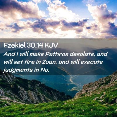 Ezekiel 30:14 KJV Free Bible Images