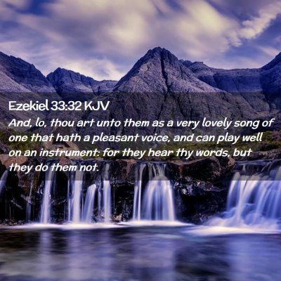Ezekiel 33:32 KJV Free Bible Images