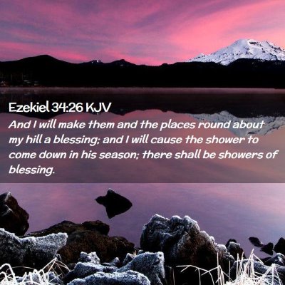 Ezekiel 34:26 KJV Free Bible Images