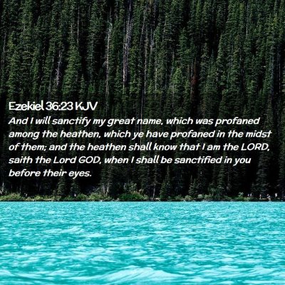 Ezekiel 36:23 KJV Free Bible Images