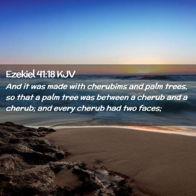Ezekiel 41:18 KJV Free Bible Images