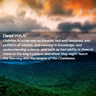 Daniel 1:4 KJV Free Bible Images